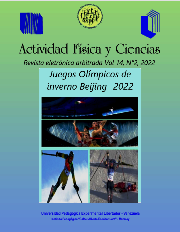 					Ver Vol. 14 Núm. 2 (2022):  Editorial:   Juegos Olímpicos y Paralímpicos del Inviernos “Beijing 2022” 
				