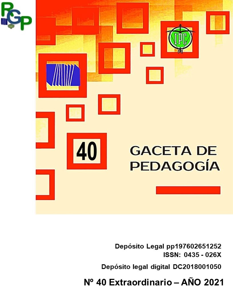 					View No. 40 (2021): GACETA DE PEDAGOGÍA
				