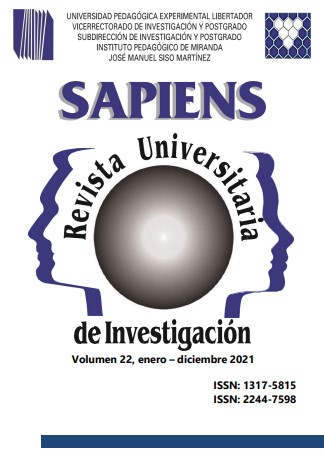 					Ver Vol. 22 (2021): SAPIENS, Revista Universitaria de Investigación. Vol. 22, Año 2021
				