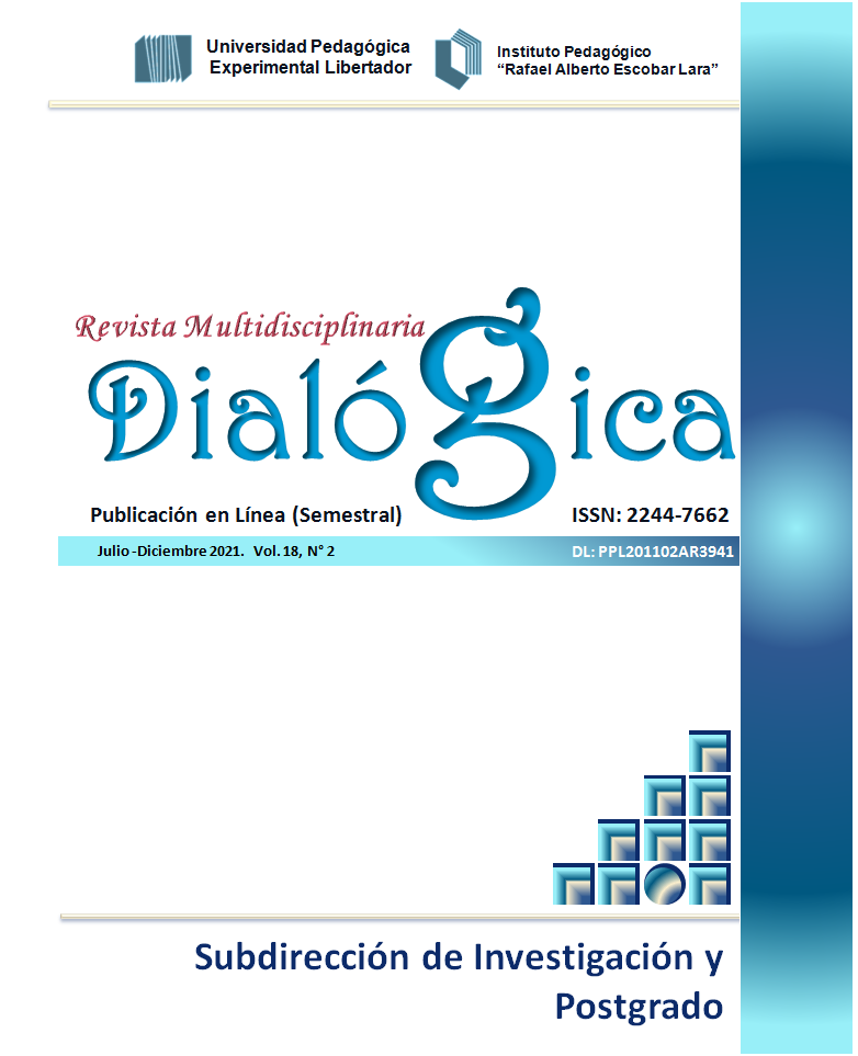 					View Vol. 18 No. 2 (2021): Dialógica Revista Multidisciplinaria Julio- Diciembre Vol. 18, N° 2
				