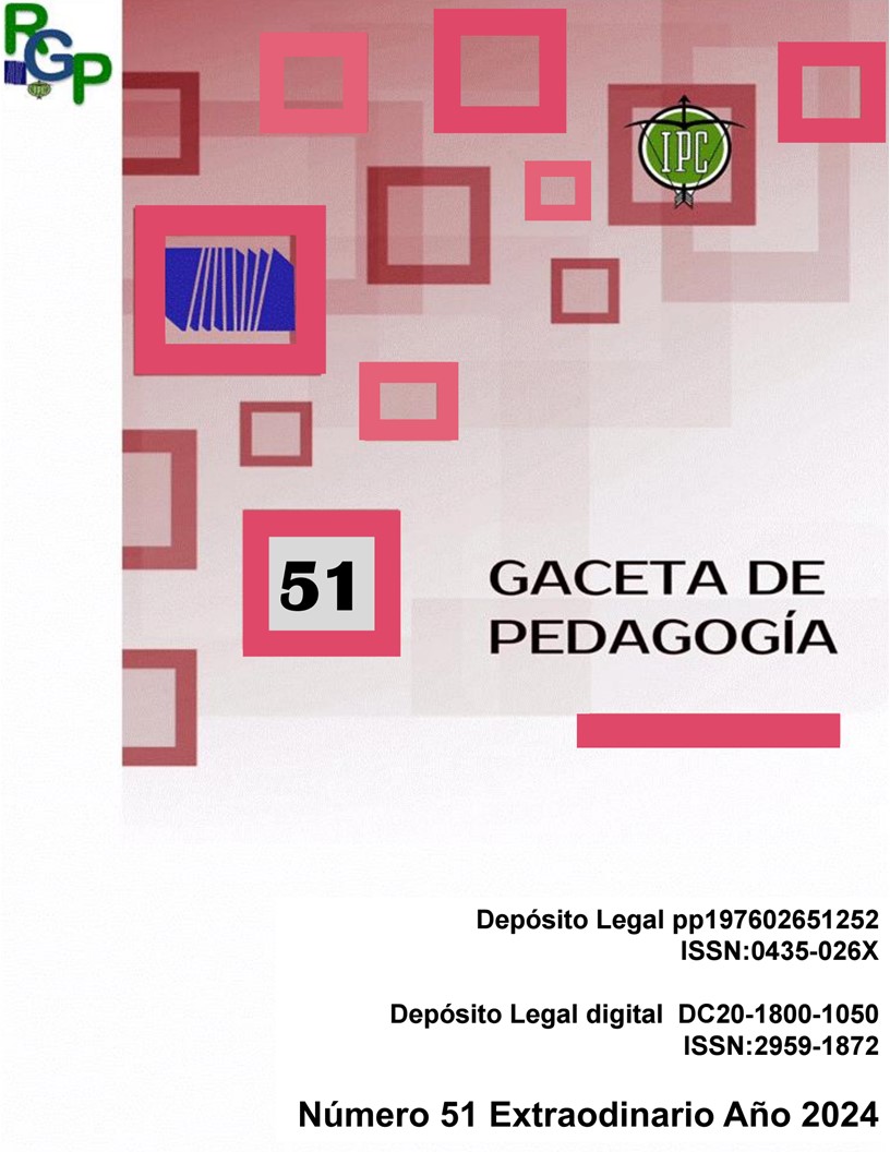 Ver Núm. 51 (2024): GACETA DE PEDAGOGÍA